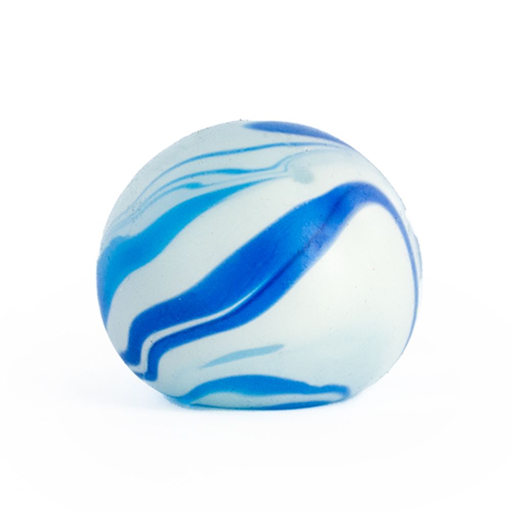 Balle anti-stress effet marbre - glow in the dark