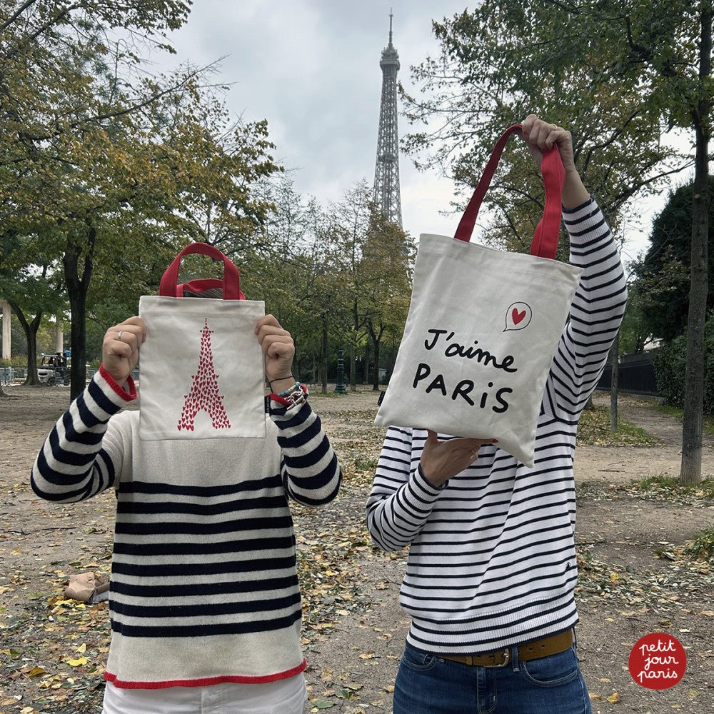 Petit Jour Tote bag - Tour Eiffel cœur