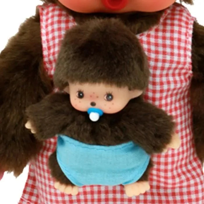 Peluche Monchhichi Maman & Bébé
