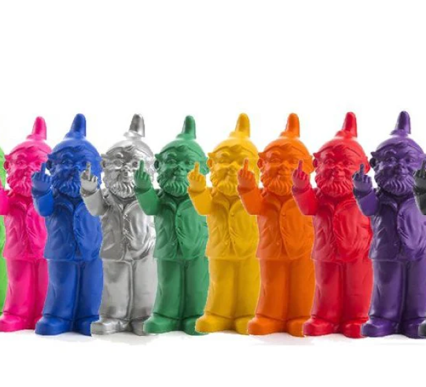 Nain Doigt D'Honneur By Ottmar Hörl - or