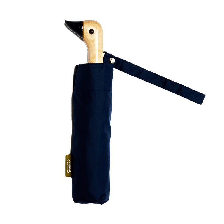 Parapluie compact avec manche Duck - navy