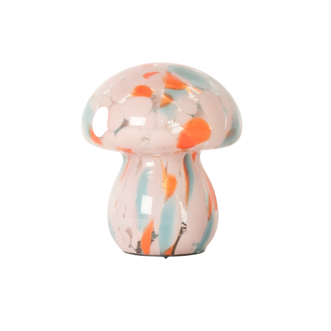 Lampe Mushy Chips h.16 cm - Orange, Rose et Bleu