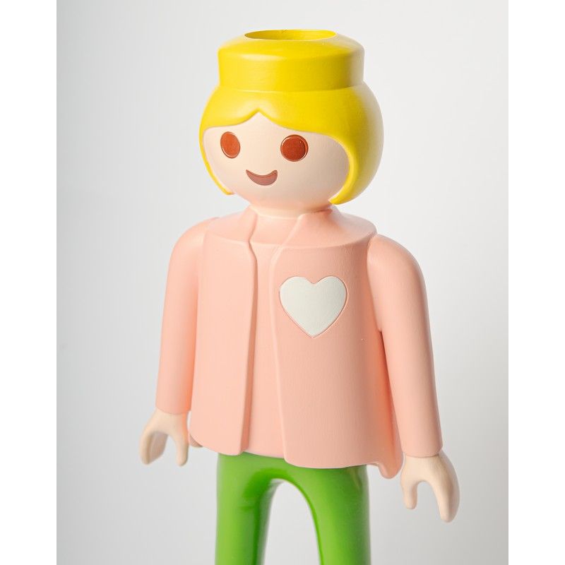 Vase Playmobil women - Rose
