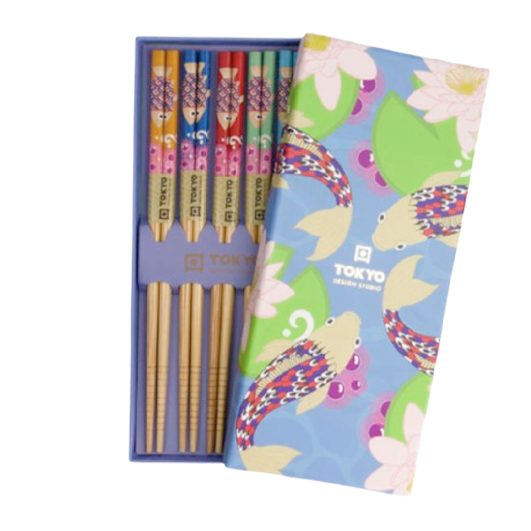 Coffret de 5 baguettes - blue Lotus