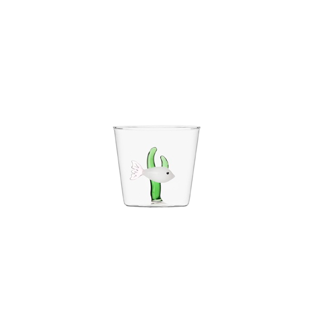 Ichendorf Marine Garden Verre - Poisson blanc & Corail vert