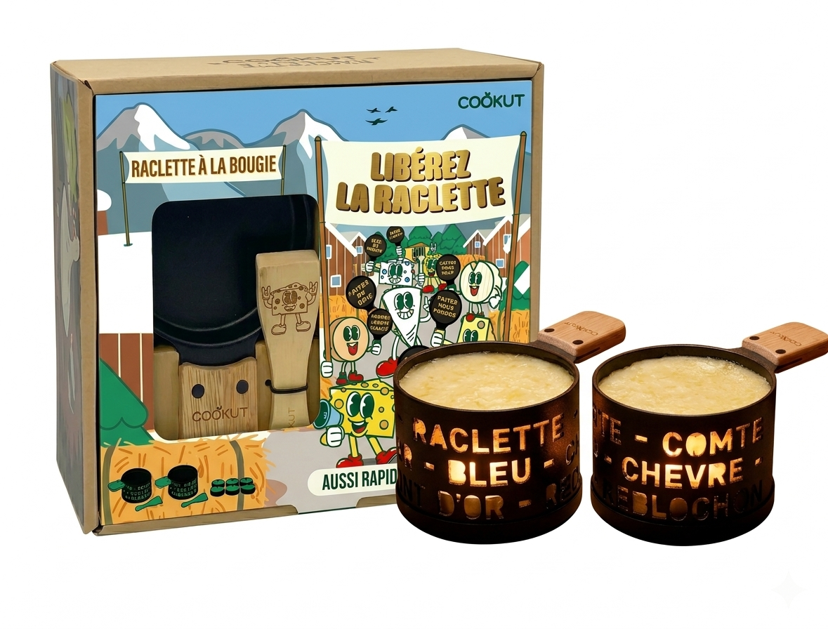Cookut Raclette à la bougie pour 2