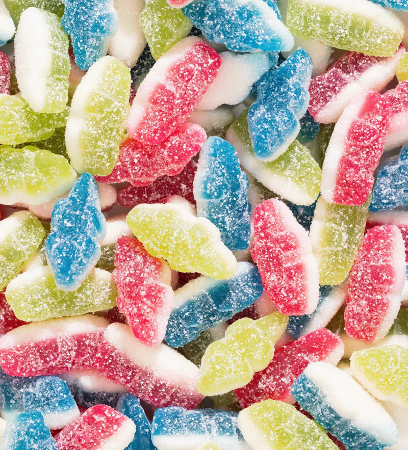 Bonbons crocodiles acidulés sans sucre