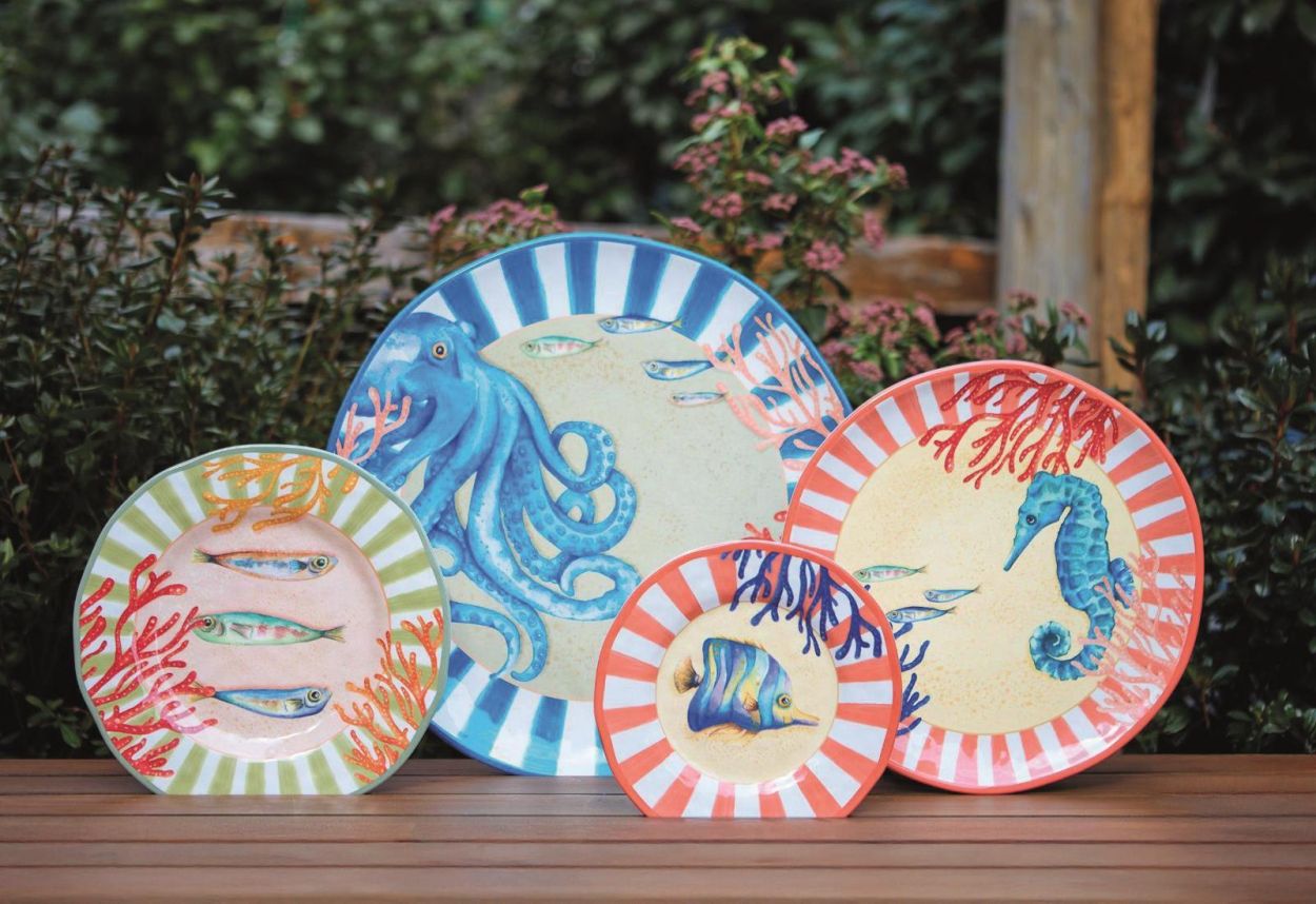 Plat rond mélamine - Litorale