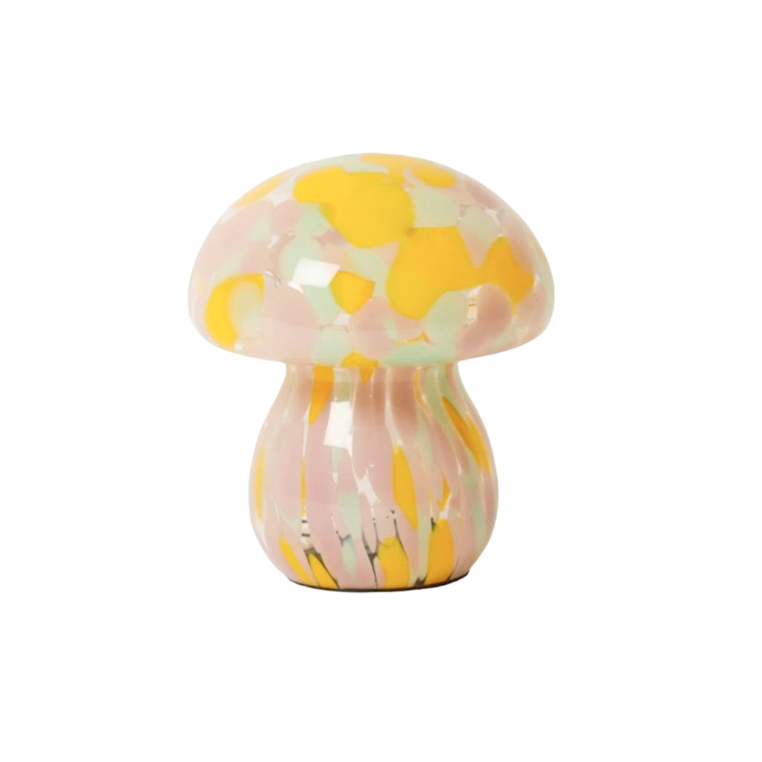 Lampe Mushy Chips h.16 cm - Rose et Jaune