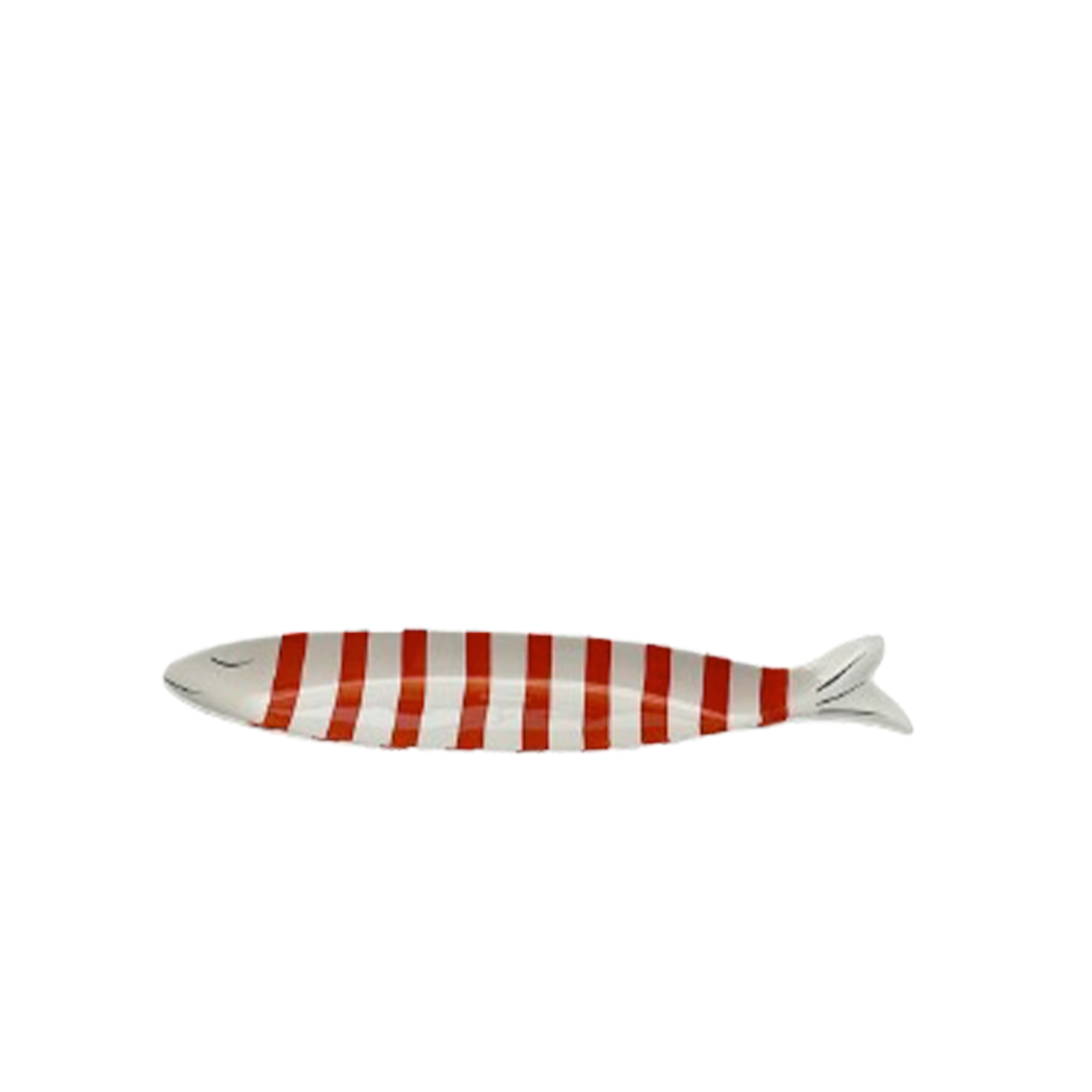 Plat poisson clown 47cm - Rouge