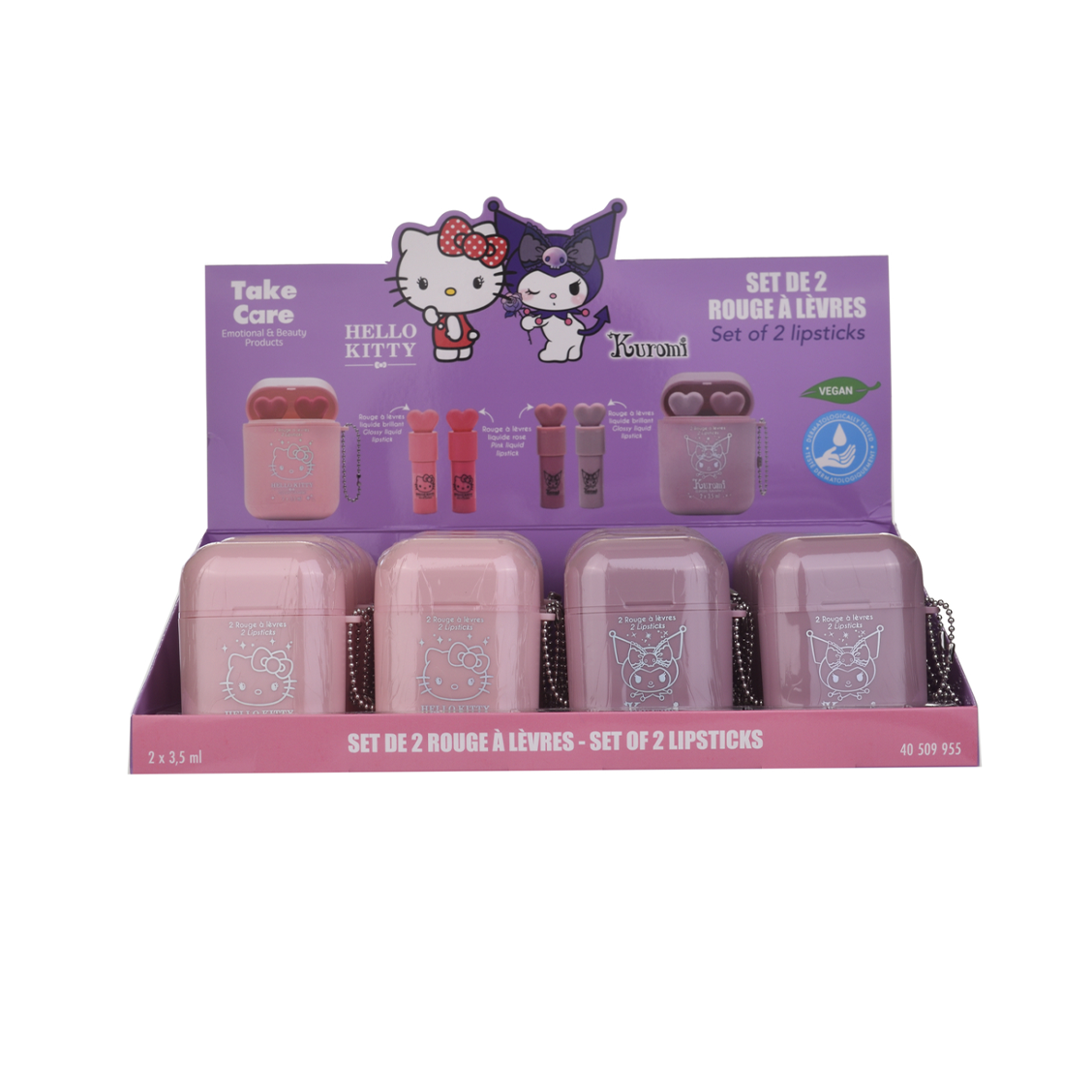 Set de 2 lipsticks earphone