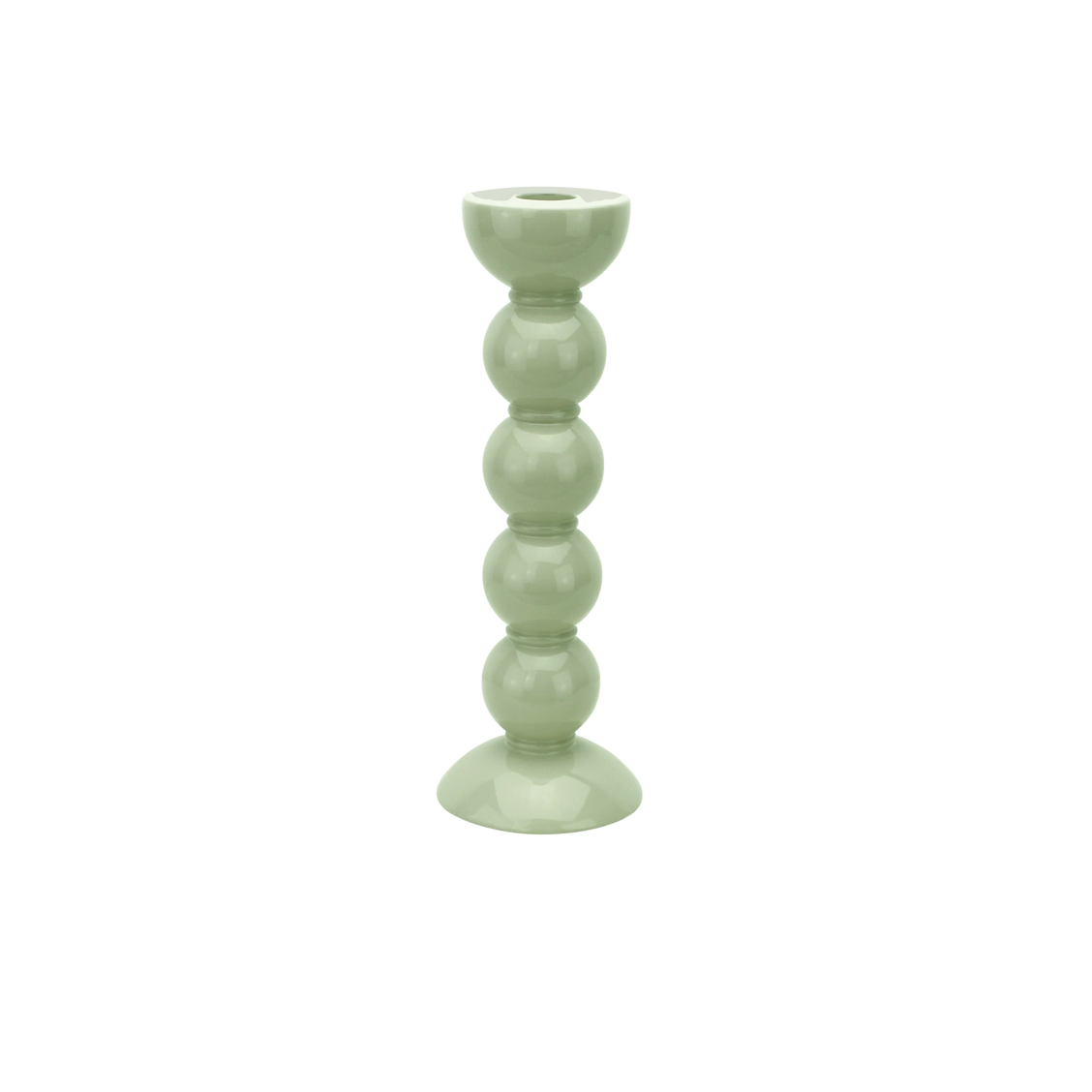 Bougeoir Bobbin H.24cm - Sauge