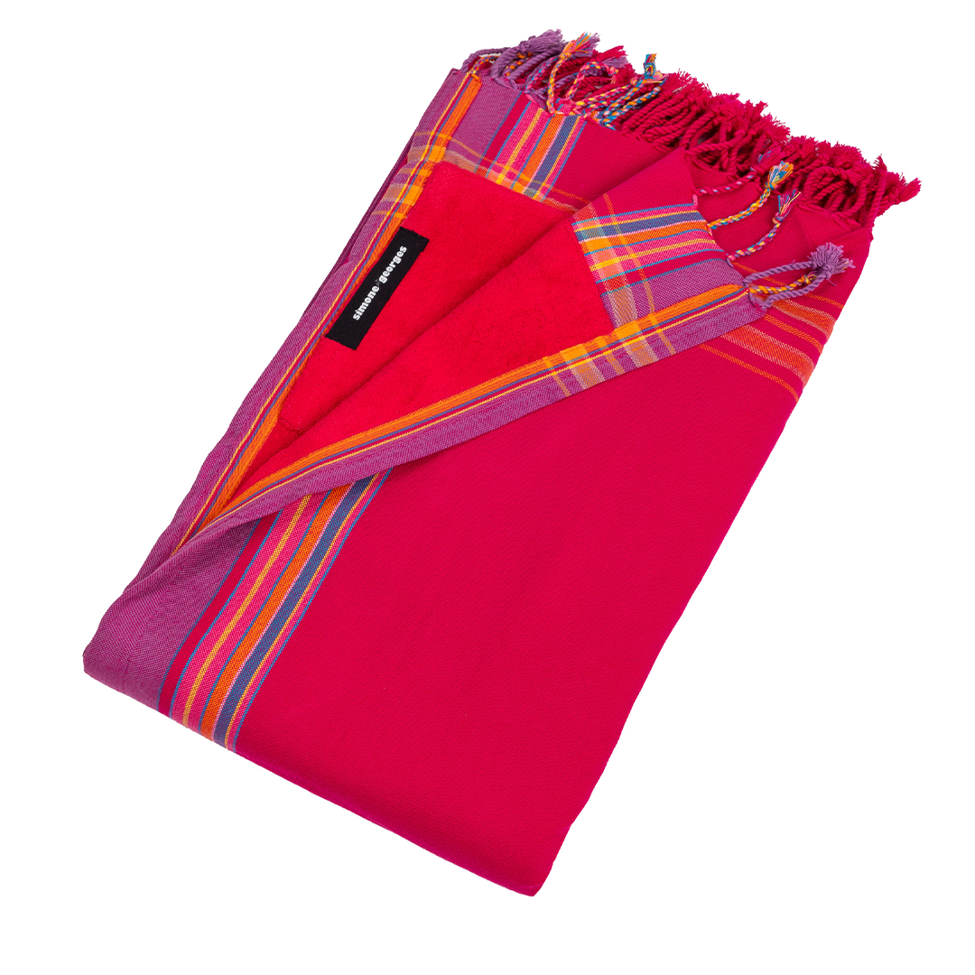 Serviette KIKOY 2 en 1 - Grenadine