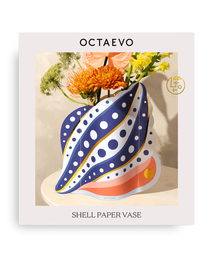 Vase déco papier - Shell
