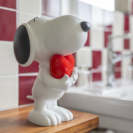 Leblon Delienne Snoopy Coeur mat bicolore h.27 cm