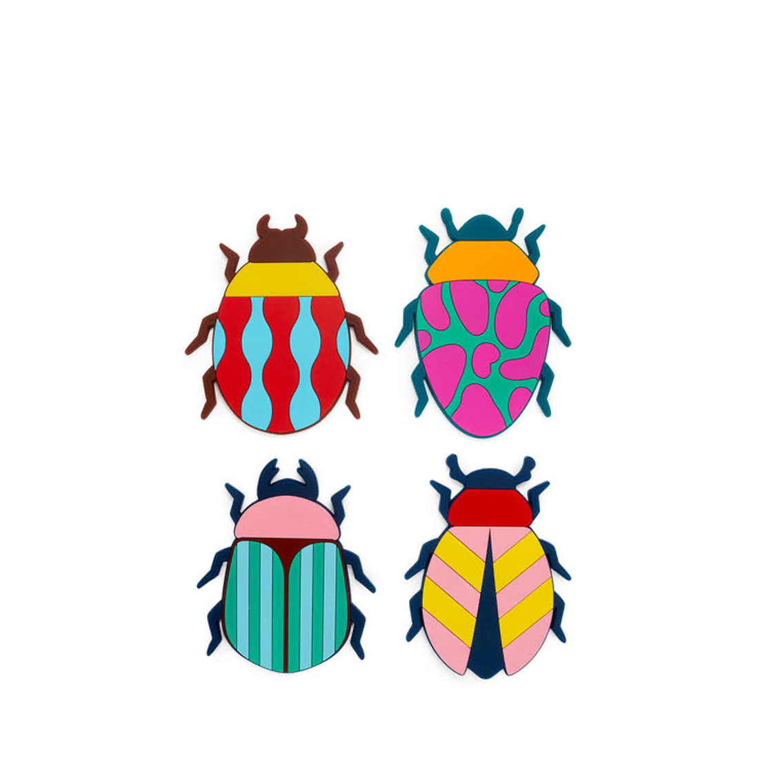 4 sous-verres - Beetles