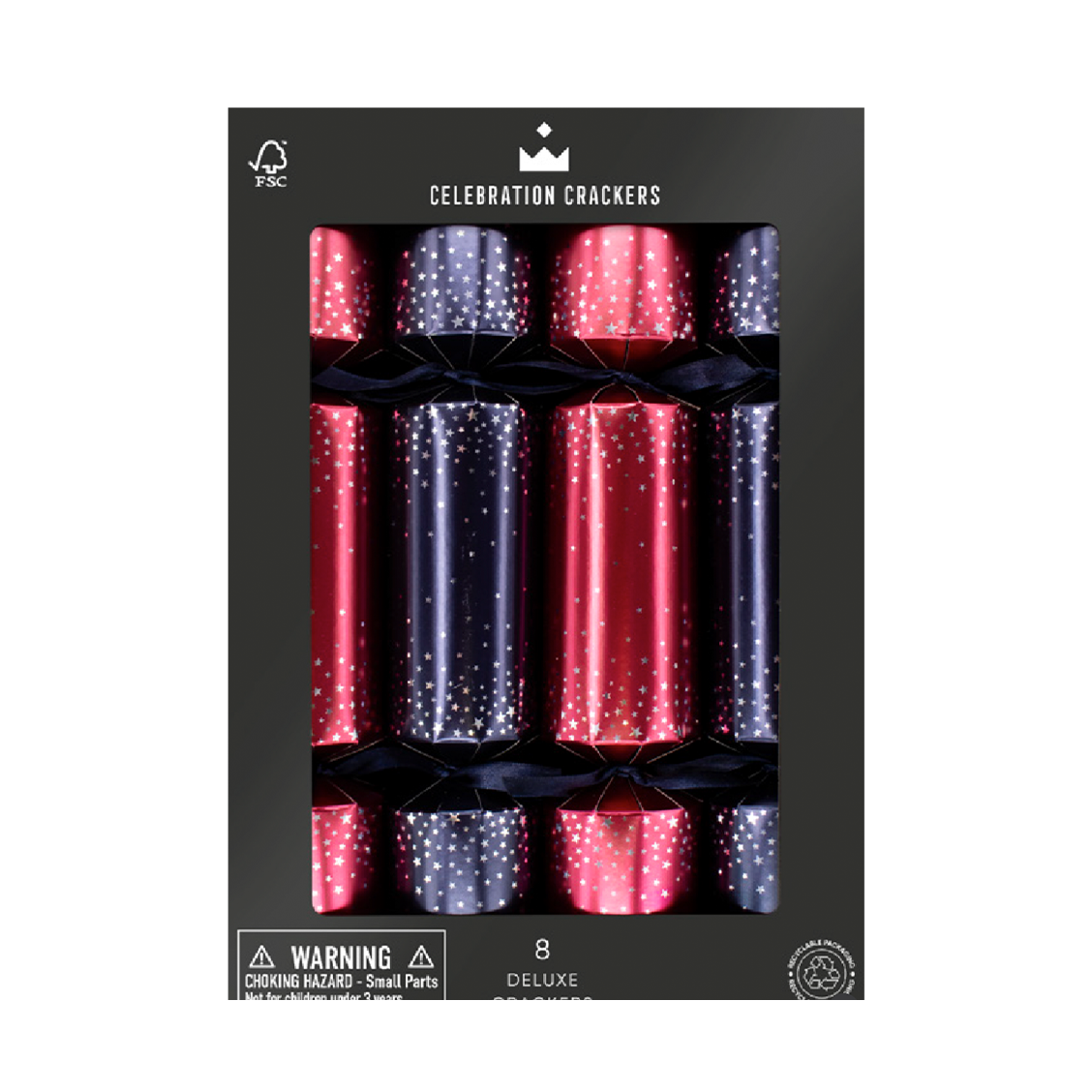 Coffret 8 Crackers - Midnight stars