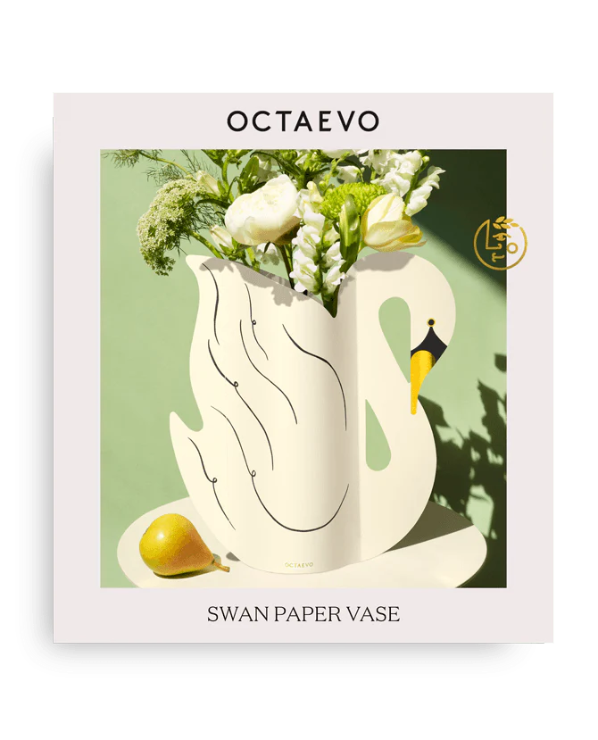 Vase déco papier - Swan