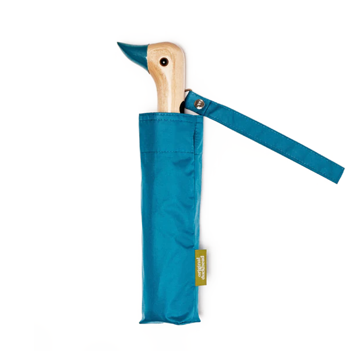 Parapluie compact avec manche Duck - teal