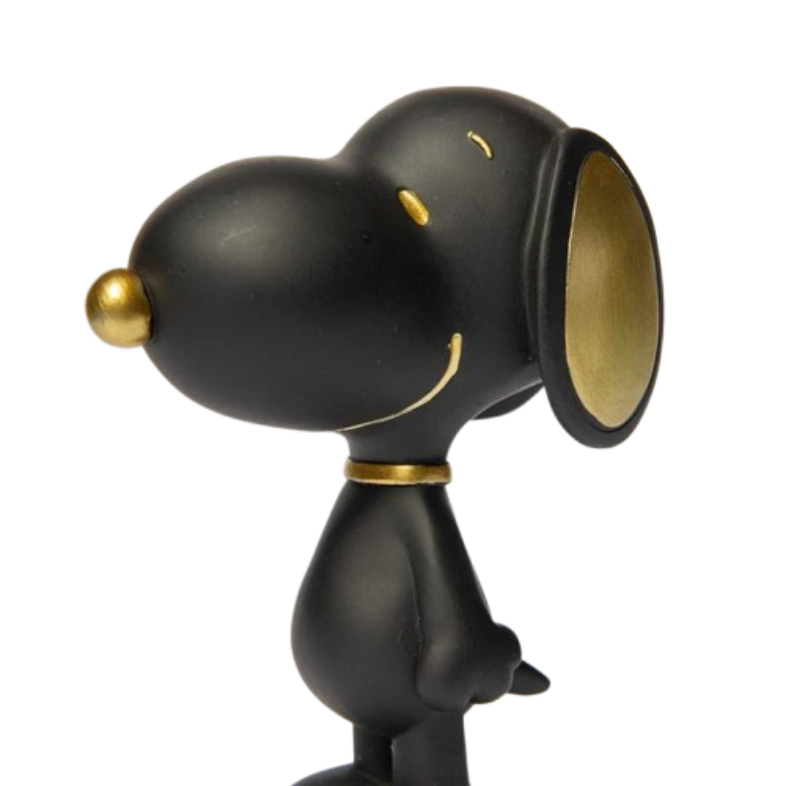 Statue Snoopy 12cm standing - noir