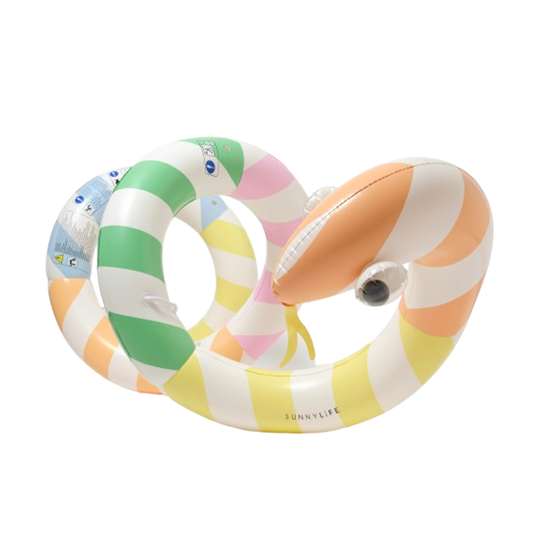 Sunnylife tube gonflable serpent géant multicolore