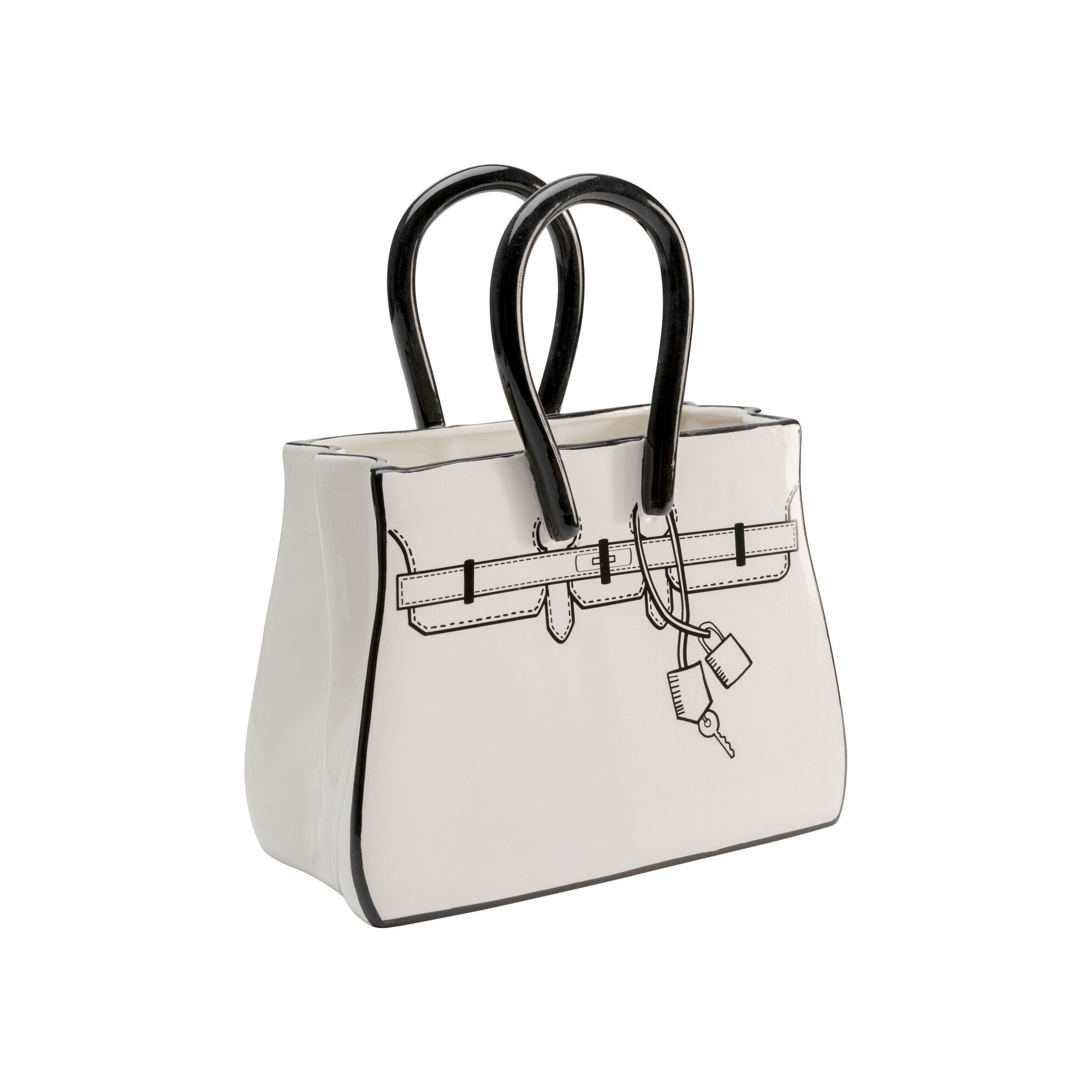 Vase Purse noir et blanc