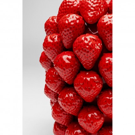 Vase Fraises rouges - h.30 cm