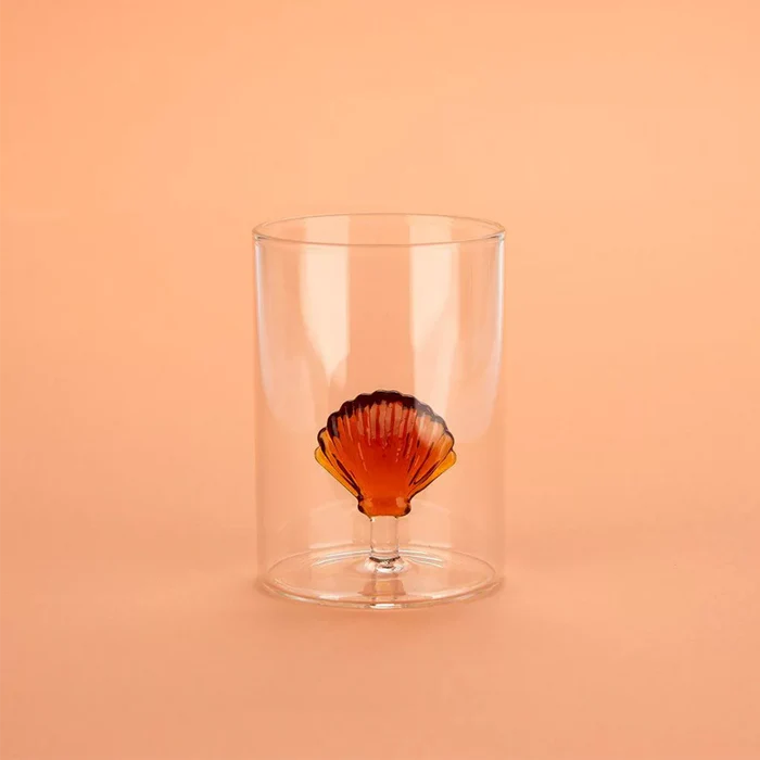 Verre Coquillage - ambre