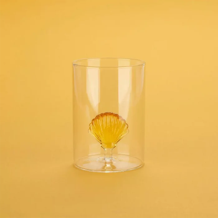 Verre Coquillage - jaune
