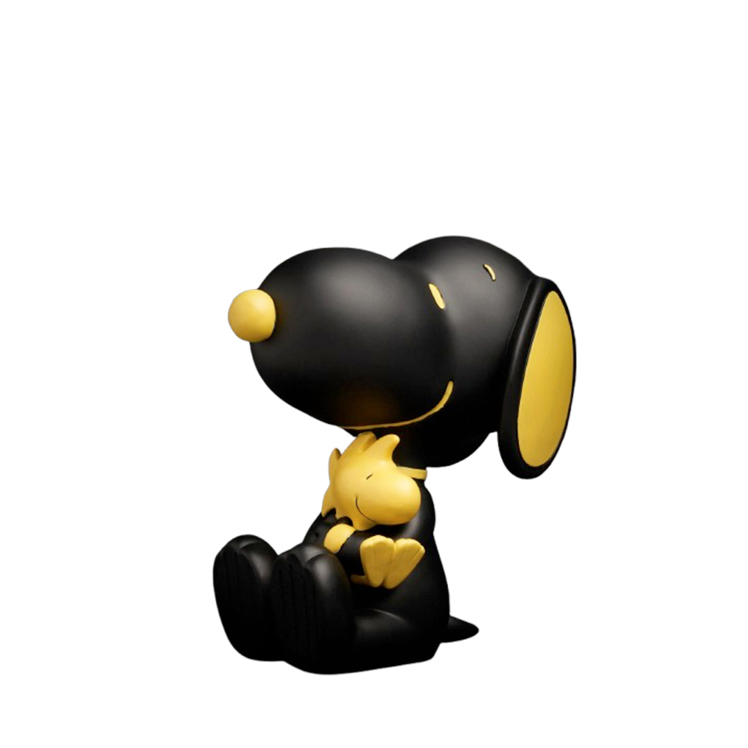 Statue Snoopy 12cm Woodstock - noir