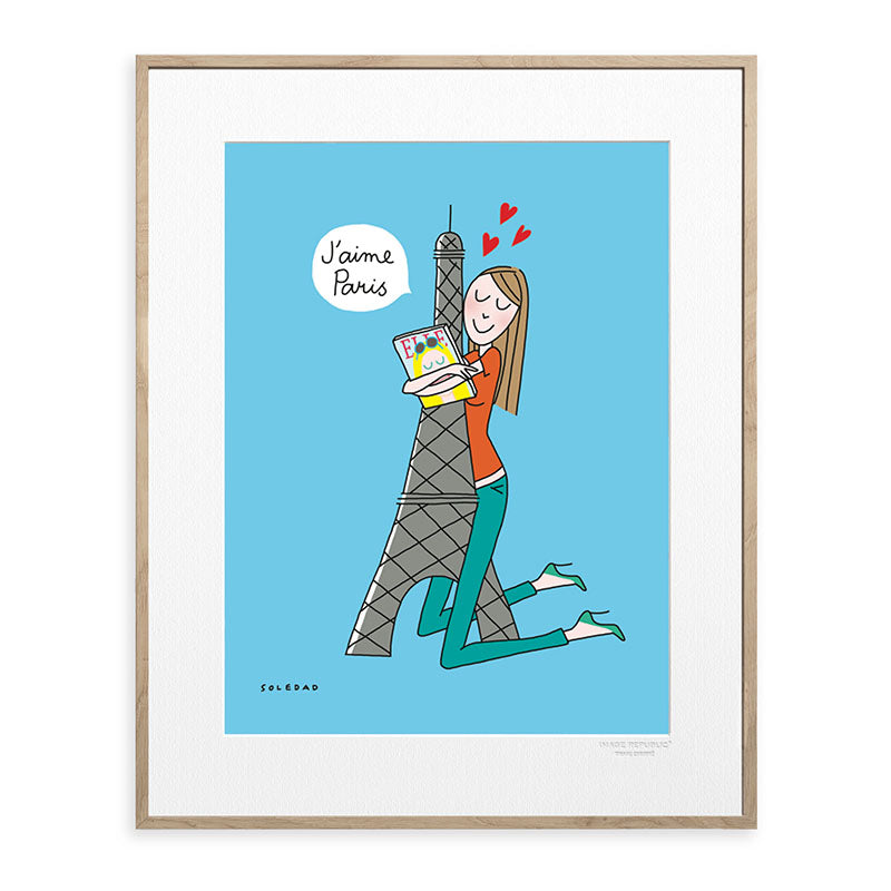 Affiche Soledad - Tour Eiffel cœur