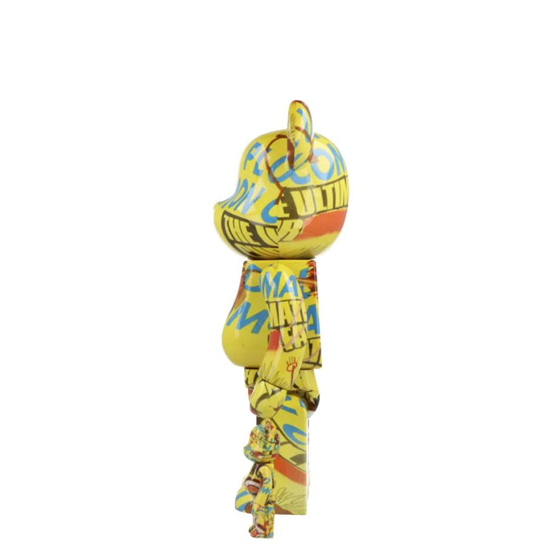 BEARBRICK 400% + 100% WARHOL X BASQUIAT #3 / H 28 cm + 7 cm