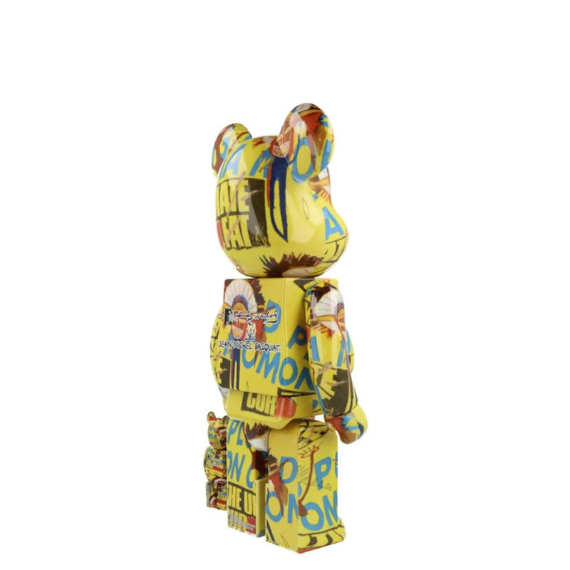 BEARBRICK 400% + 100% WARHOL X BASQUIAT #3 / H 28 cm + 7 cm