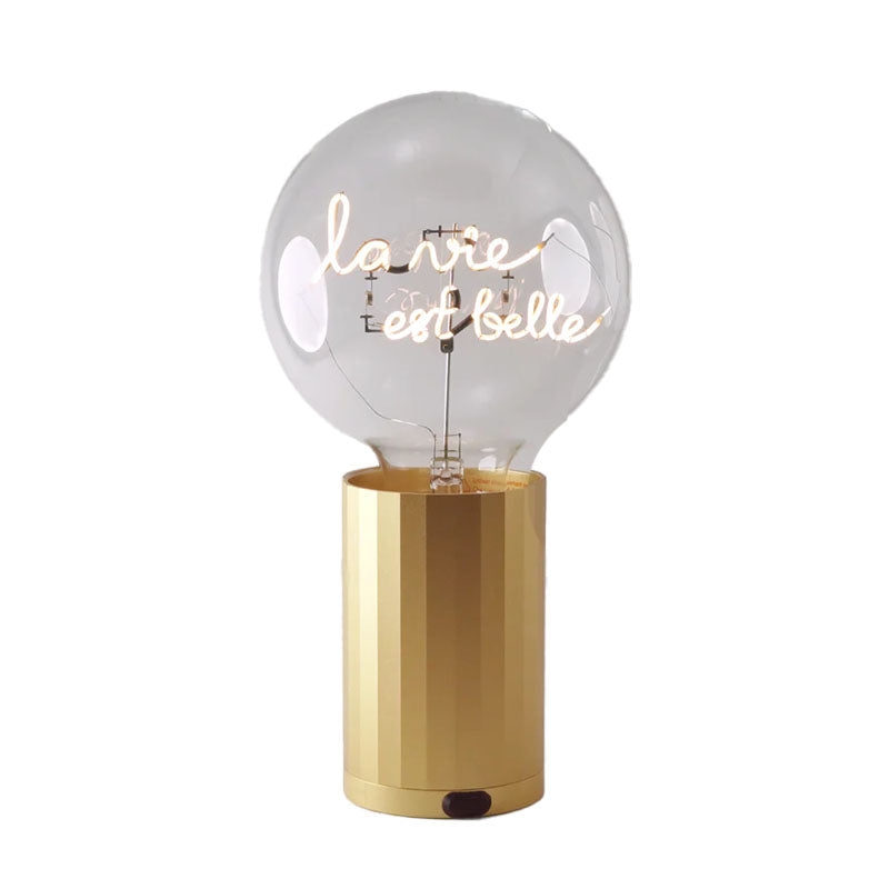 Ampoule La vie est belle pour socle portable