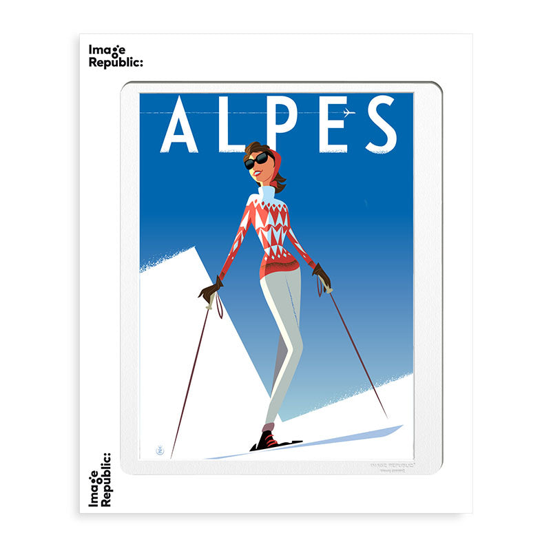 Affiche Monsieur Z - Alpes fille rouge