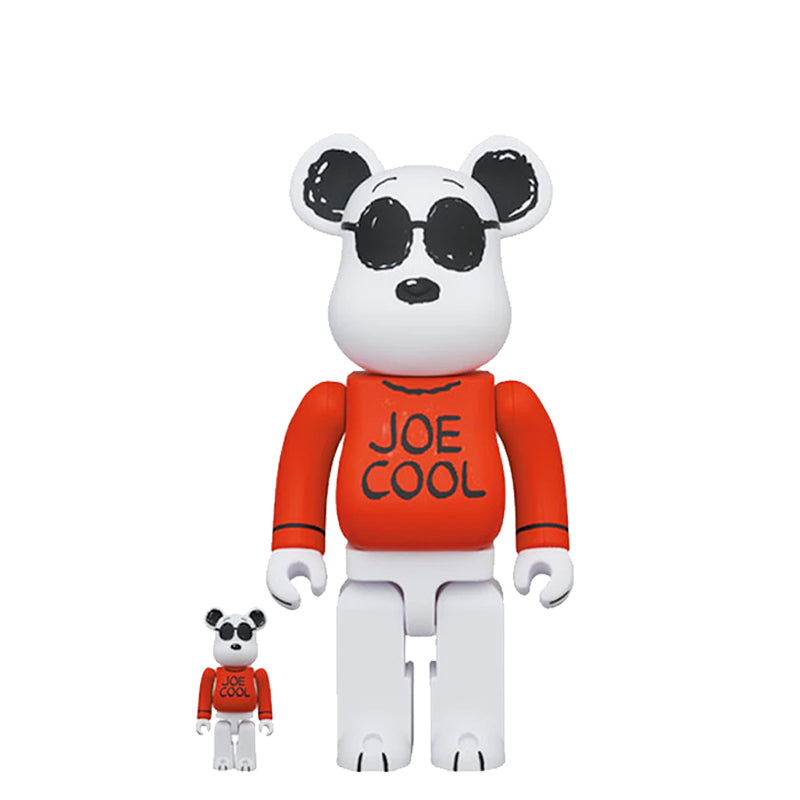 Bearbrick 400% + 100% - Peanuts : Joe Cool (H 28cm + 7 cm)