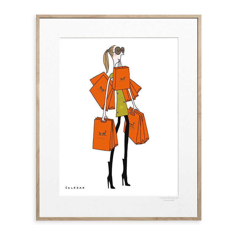Affiche Soledad - Sac orange