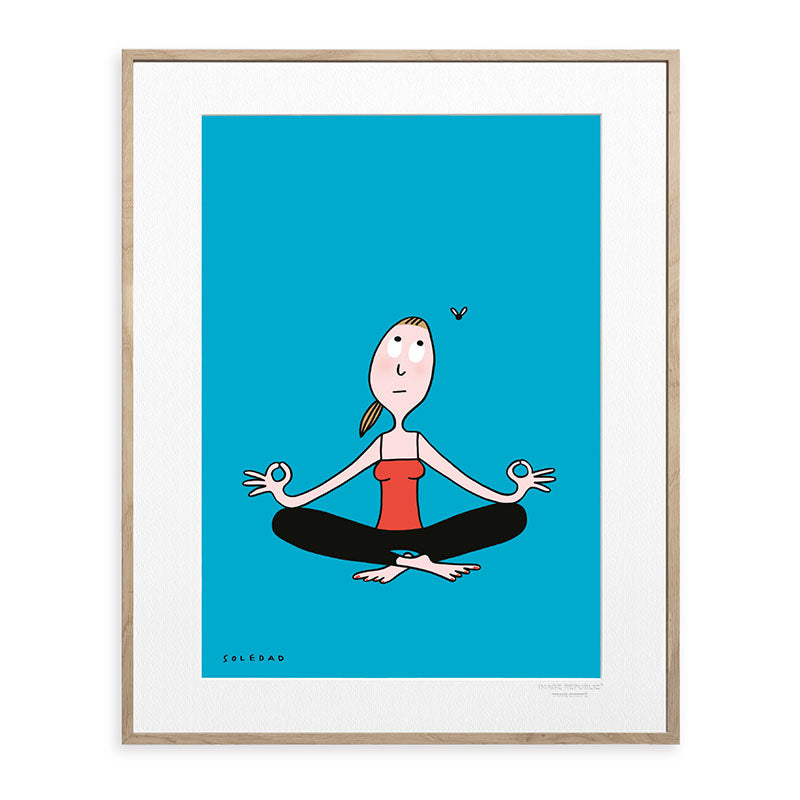 Affiche Soledad -  Yoga Sukhasana
