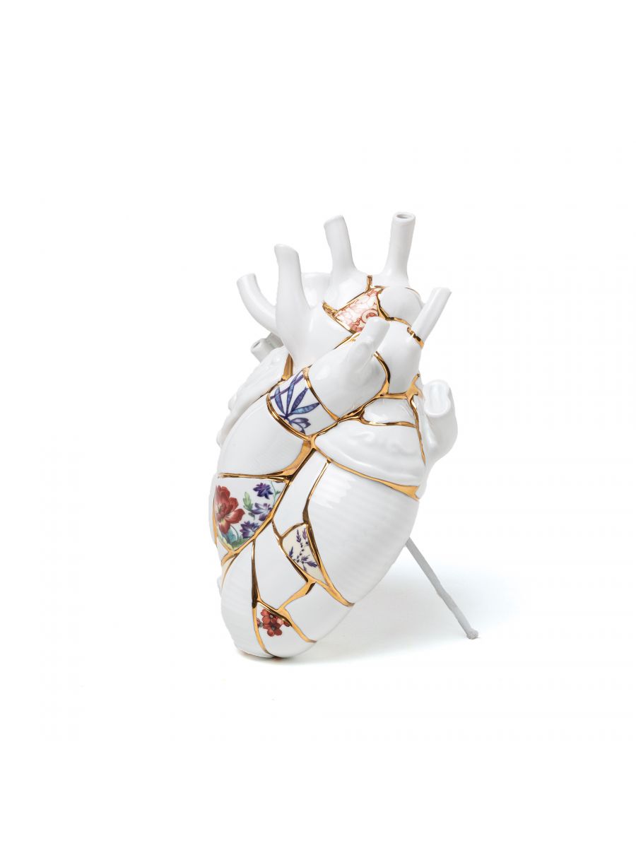 Seletti Vase h.25 cm - Love in Bloom, Kintsugi