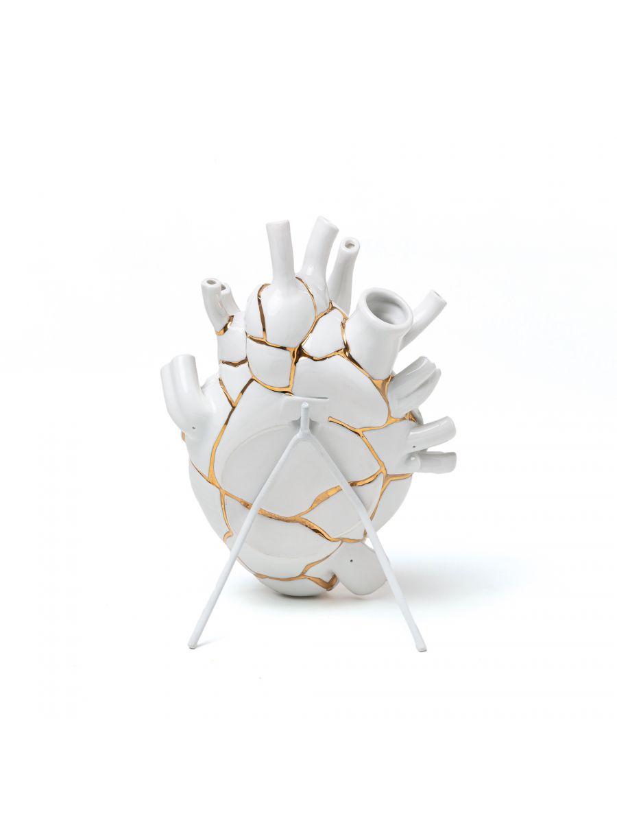 Seletti Vase h.25 cm - Love in Bloom, Kintsugi