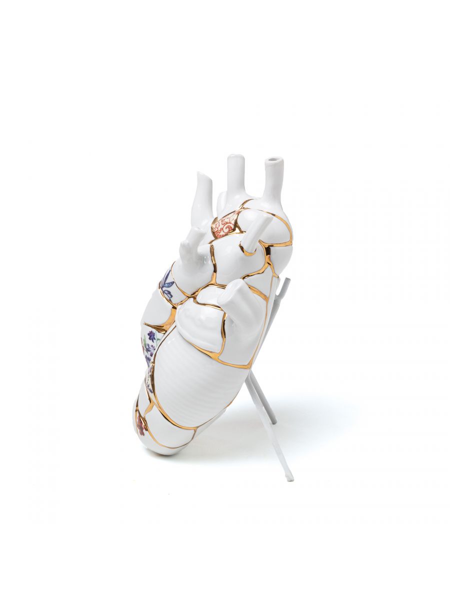 Seletti Vase h.25 cm - Love in Bloom, Kintsugi