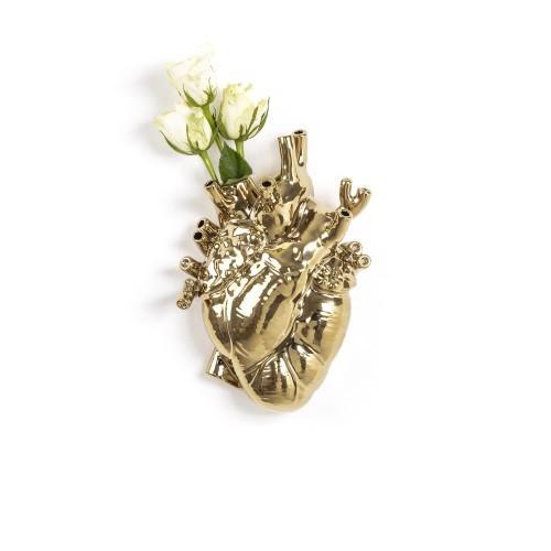 Vase "Love in Bloom" / H 25 cm / Or