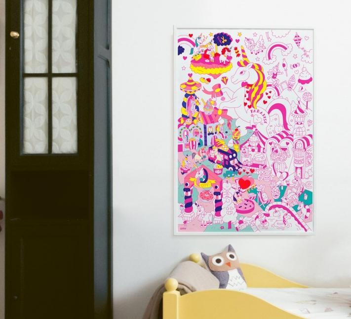 POSTER A COLORIER GÉANT - LILY