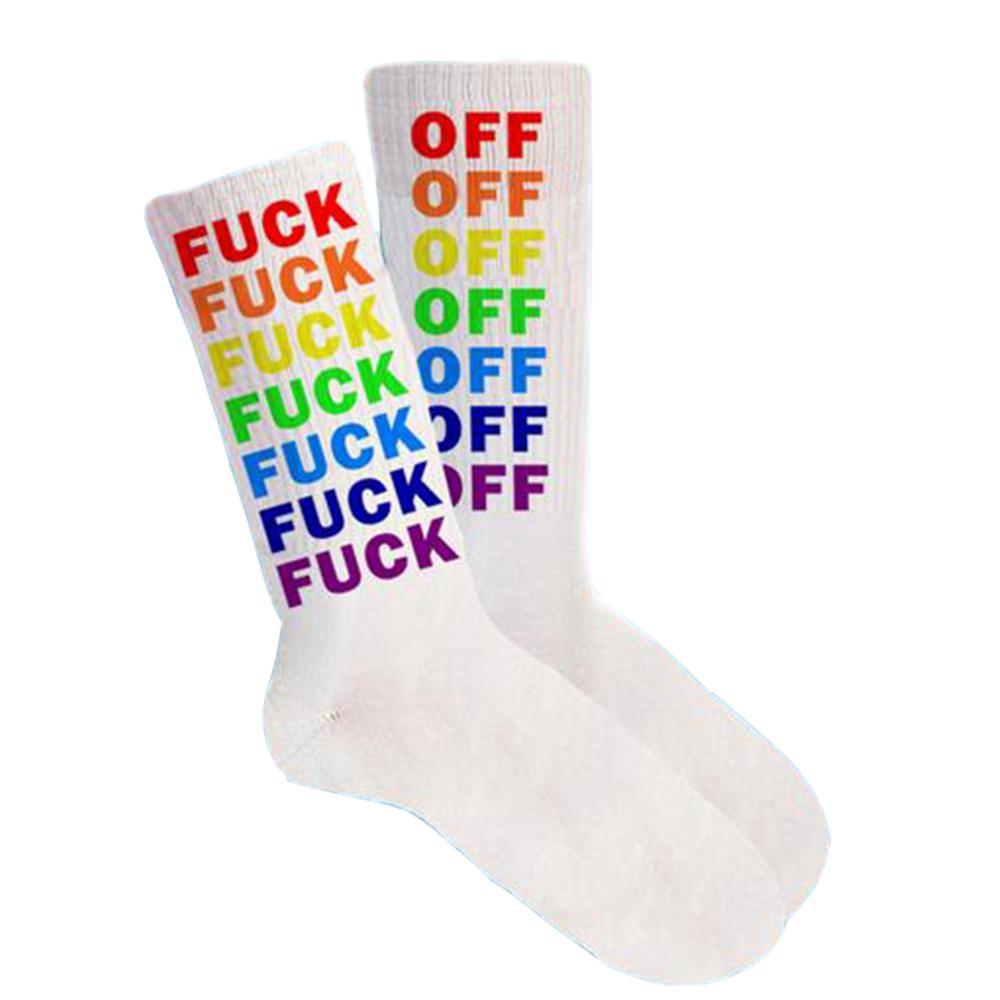 CHAUSSETTES HOMME - FUCK OFF MULTICOLORE