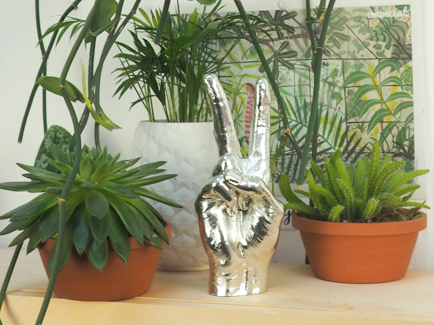 Sculpture Symbole main - Peace