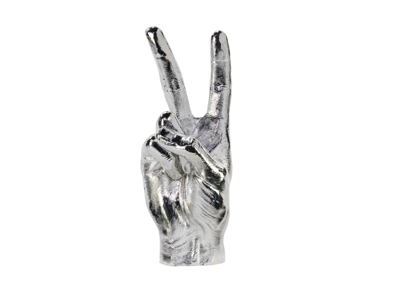 Sculpture Symbole main - Peace