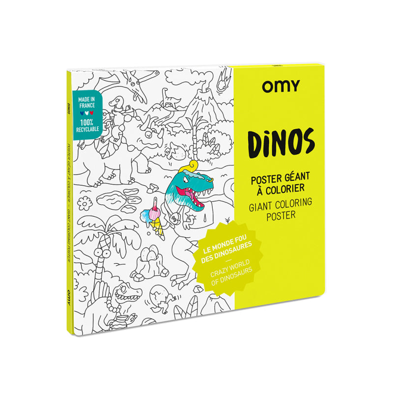 OMY Coloriage géant - Poster Dinosaures