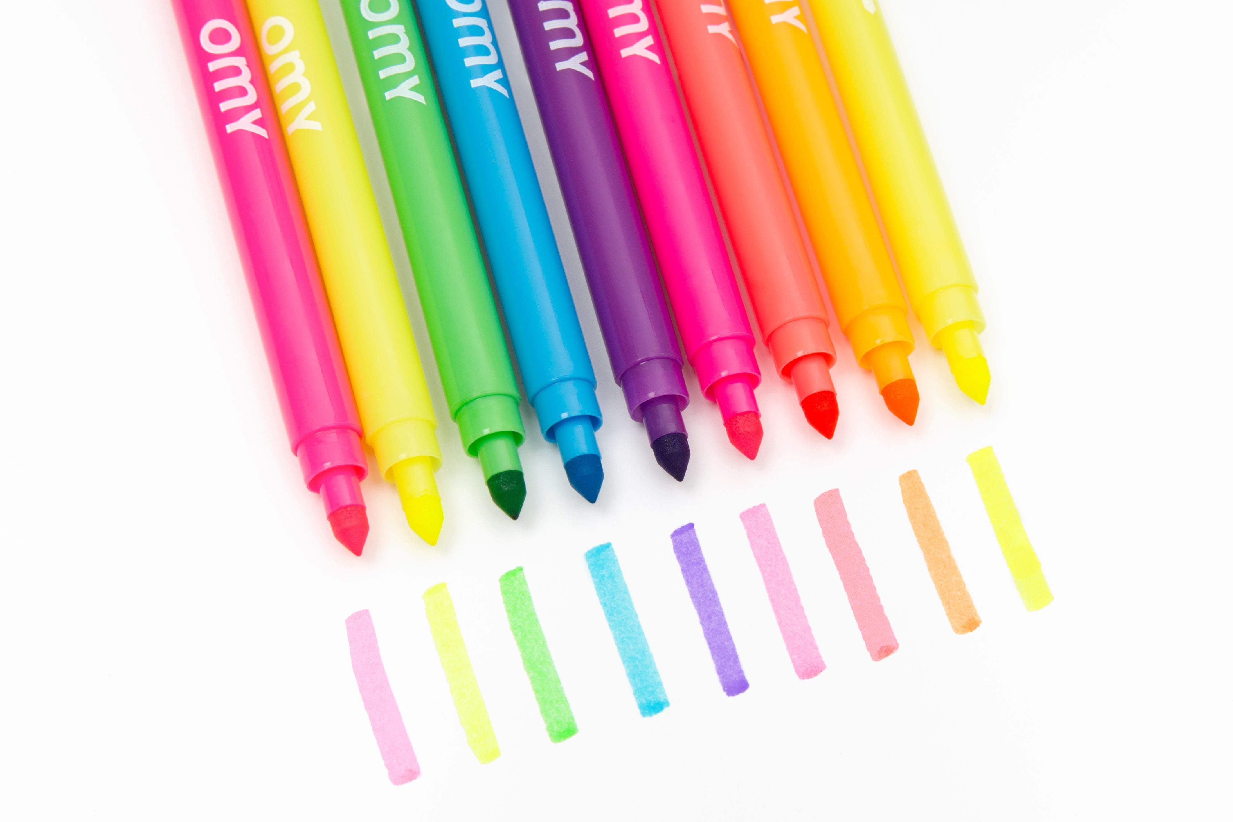 OMY 9 feutres fluo
