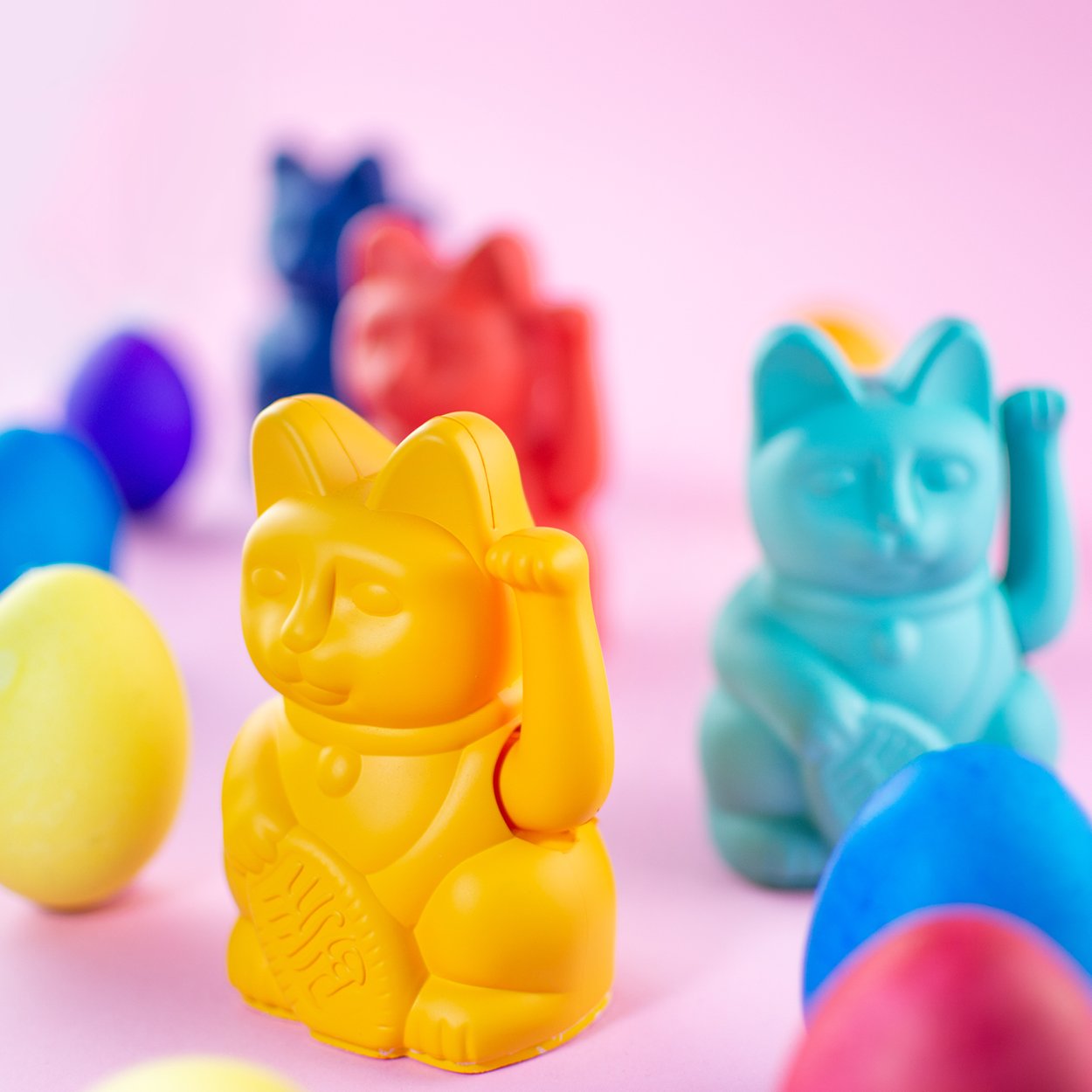 Mini Lucky Cat - Turquoise