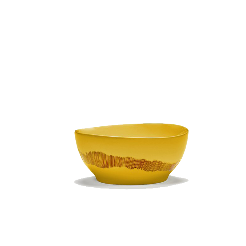 SERAX FEAST Bol yellow Swirl Ø 16 cm